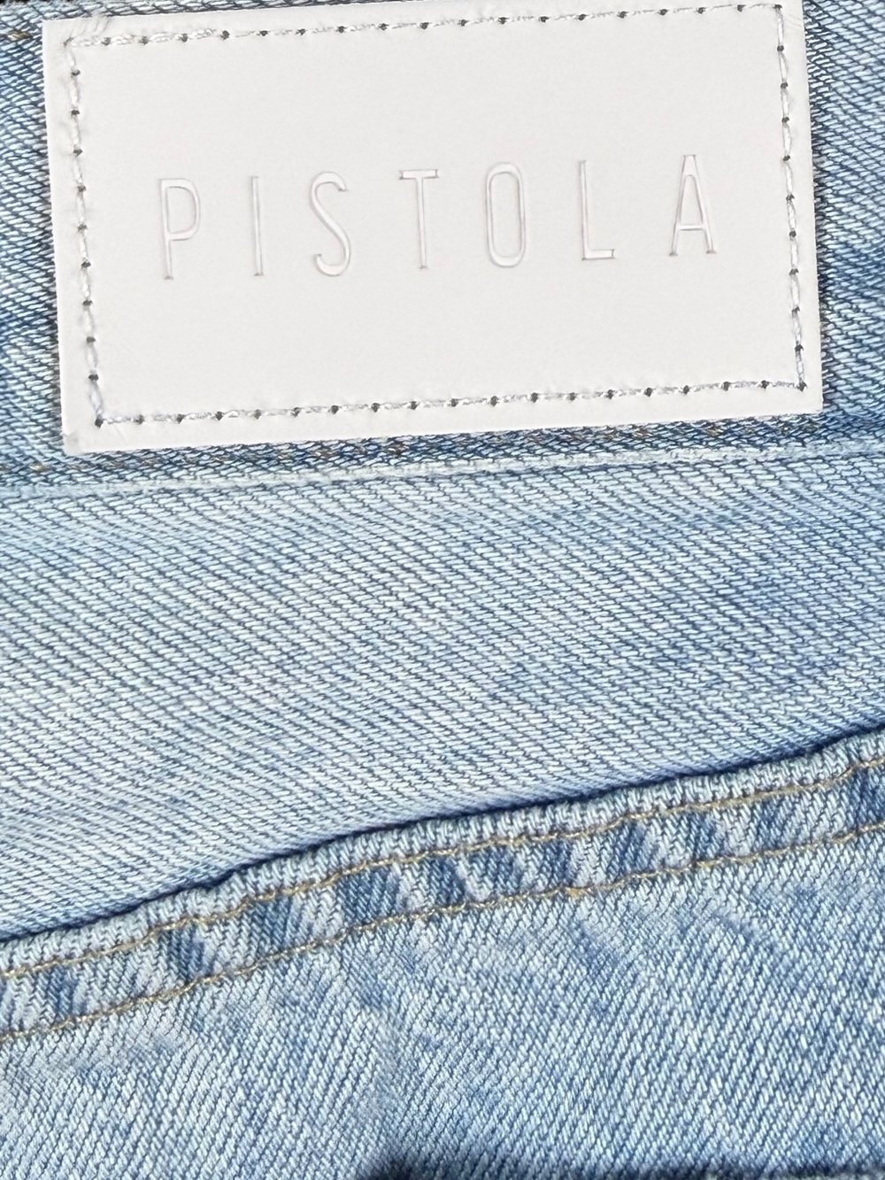 PISTOLA Light Wash Distressed Cut-Off Shorts - 26 - Picture 6 of 7
